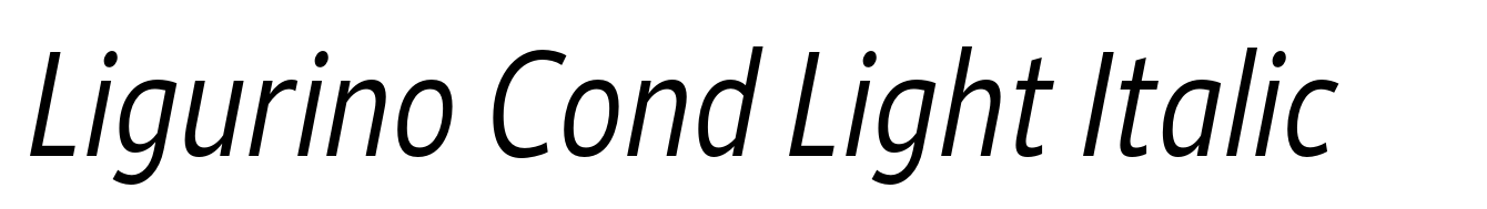 Ligurino Cond Light Italic